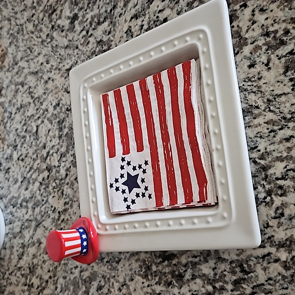 Nora Fleming Patriotic Uncle Sam Hat Mini
